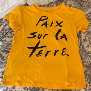 ‘Peace on Earth’ Jcrew tee